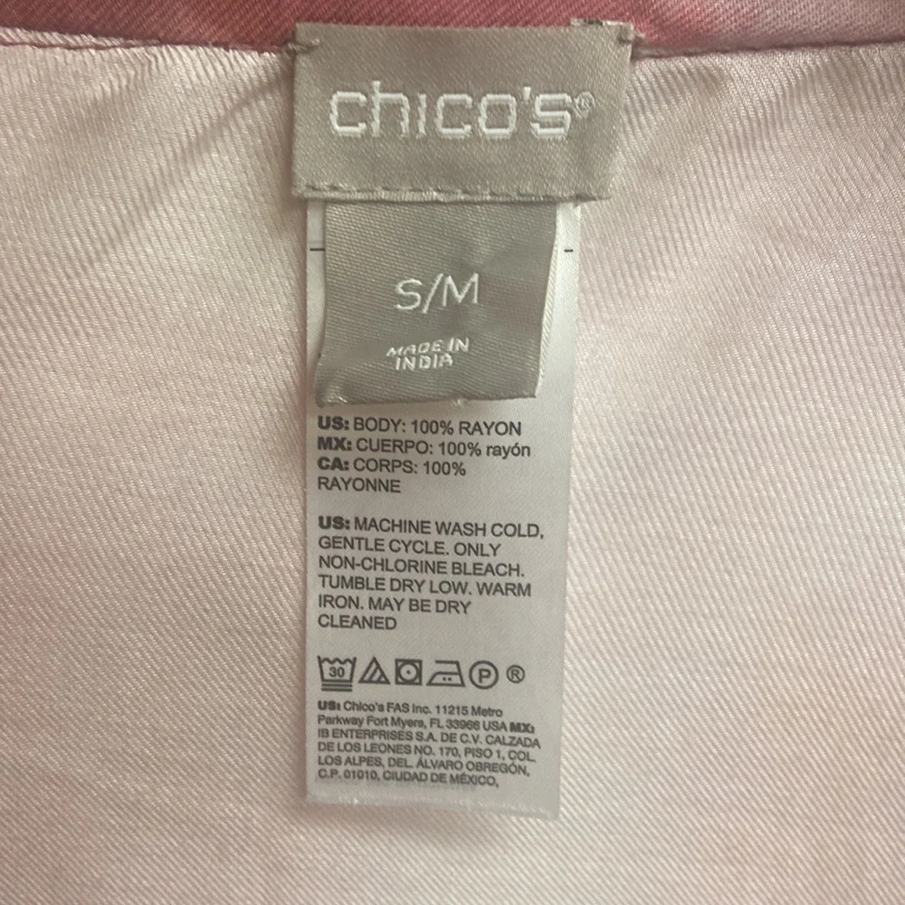 Chico’s Tie-Dye Print Ruana Wrap size S/M - Picture 4 of 5
